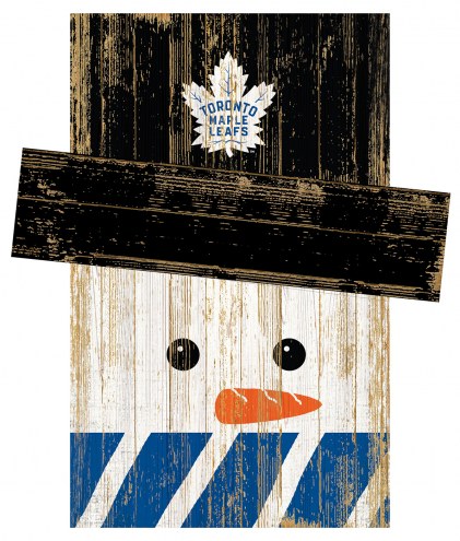 Toronto Maple Leafs 6&quot; x 5&quot; Snowman Head