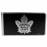 Toronto Maple Leafs Black and Steel Money Clip