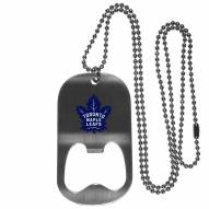 Toronto Maple Leafs Bottle Opener Tag Necklace