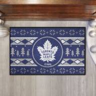 Toronto Maple Leafs Christmas Sweater Starter Rug