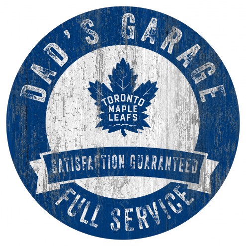 Toronto Maple Leafs Dad's Garage Sign