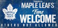 Toronto Maple Leafs Fans Welcome Sign
