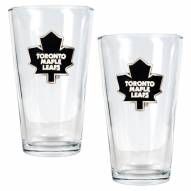 Toronto Maple Leafs NHL Pint Glass - Set of 2