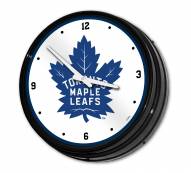 Toronto Maple Leafs Retro Lighted Wall Clock