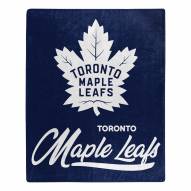 Toronto Maple Leafs Signature Raschel Throw Blanket