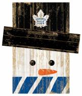Toronto Maple Leafs Snowman Head Sign