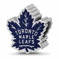 Toronto Maple Leafs Sterling Silver Enameled Bead
