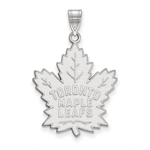 Toronto Maple Leafs Sterling Silver Extra Large Pendant