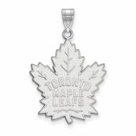 Toronto Maple Leafs Sterling Silver Extra Large Pendant