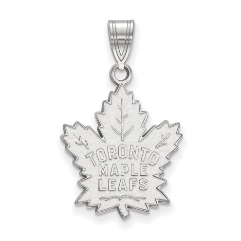 Toronto Maple Leafs Sterling Silver Large Pendant