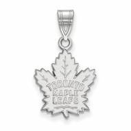 Toronto Maple Leafs Sterling Silver Medium Pendant