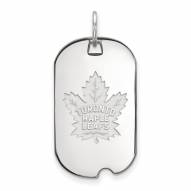 Toronto Maple Leafs Sterling Silver Small Dog Tag