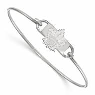 Toronto Maple Leafs Sterling Silver Wire Bangle Bracelet
