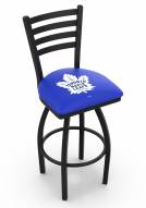 Toronto Maple Leafs Swivel Bar Stool with Ladder Style Back