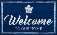 Toronto Maple Leafs Team Color Welcome Sign