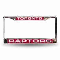 Toronto Raptors Laser Cut Chrome License Plate Frame
