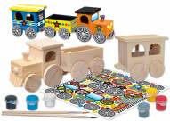 Toy Train Wood Paint Kit