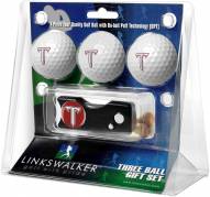 Troy Trojans Golf Ball Gift Pack with Spring Action Divot Tool