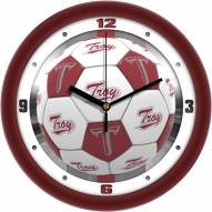 Troy Trojans Soccer Wall Clock