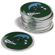Tulane Green Wave 12-Pack Golf Ball Markers