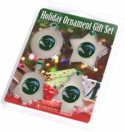 Tulane Green Wave Christmas Ornament Gift Set