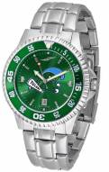 Tulane Green Wave Competitor Steel AnoChrome Color Bezel Men's Watch