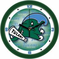Tulane Green Wave Dimension Wall Clock