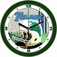 Tulane Green Wave Football Helmet Wall Clock
