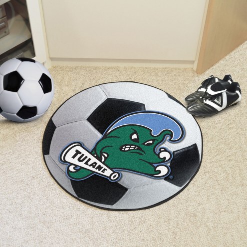 Tulane Green Wave Soccer Ball Mat