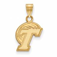 Tulane Green Wave Sterling Silver Gold Plated Small Pendant