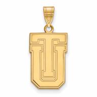 Tulsa Golden Hurricane Sterling Silver Gold Plated Large Pendant