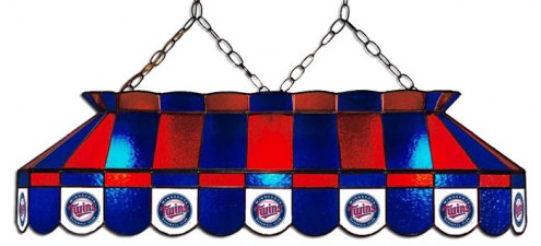 Minnesota Twins MLB Team 40&quot; Rectangular Stained Glass Shade