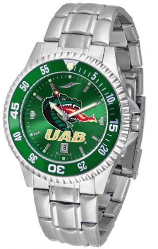 UAB Blazers Competitor Steel AnoChrome Color Bezel Men's Watch
