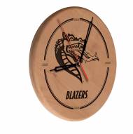 UAB Blazers Laser Engraved Wood Clock