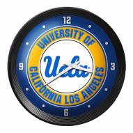 UCLA Bruins Ribbed Frame Wall Clock