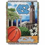 UNC University of North Carolina Tarheels NCAA Woven Tapestry Throw / Blanket