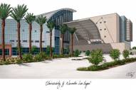 UNLV Rebels Campus Images Lithograph