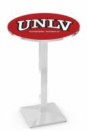UNLV Rebels Chrome Bar Table with Square Base