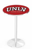 UNLV Rebels Chrome Pub Table with Round Base