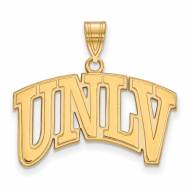 UNLV Rebels Sterling Silver Gold Plated Large Pendant