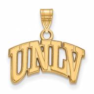 UNLV Rebels Sterling Silver Gold Plated Small Pendant