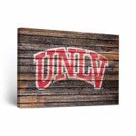 UNLV Rebels Weathered Canvas Wall Art