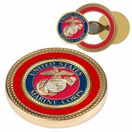 U.S. Marine Corps Challenge Coin with 2 Ball Markers