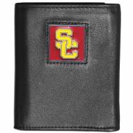 USC Trojans Deluxe Leather Tri-fold Wallet