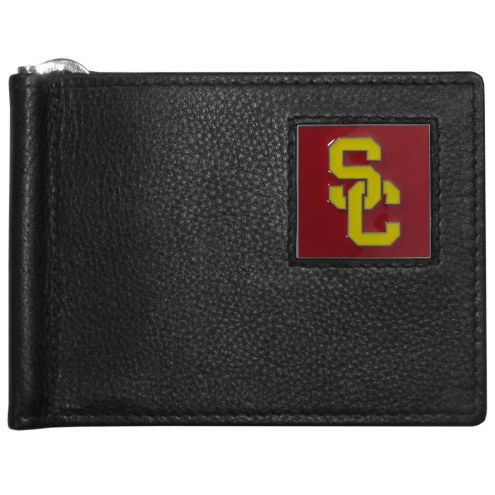 USC Trojans Leather Bill Clip Wallet