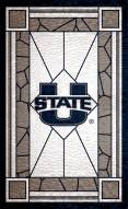 Utah State Aggies 11" x 19" Stained Glass Sign