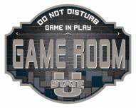Utah State Aggies 12" Game Room Tavern Sign
