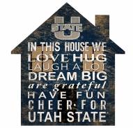 Utah State Aggies 12" House Sign