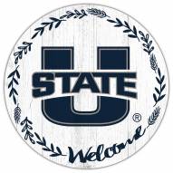 Utah State Aggies 12" Welcome Circle Sign