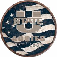 Utah State Aggies 16" Flag Barrel Top